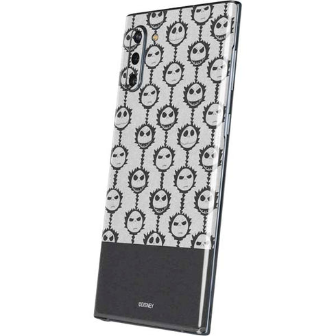 Disney The Nightmare Before Christmas Jack Skellington Face Expressions pattern Galaxy Note 10 Skin